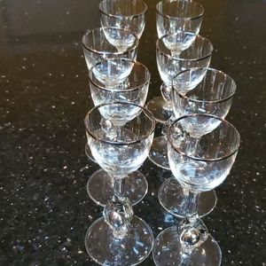 Vintage Crystal Cordial Glasses